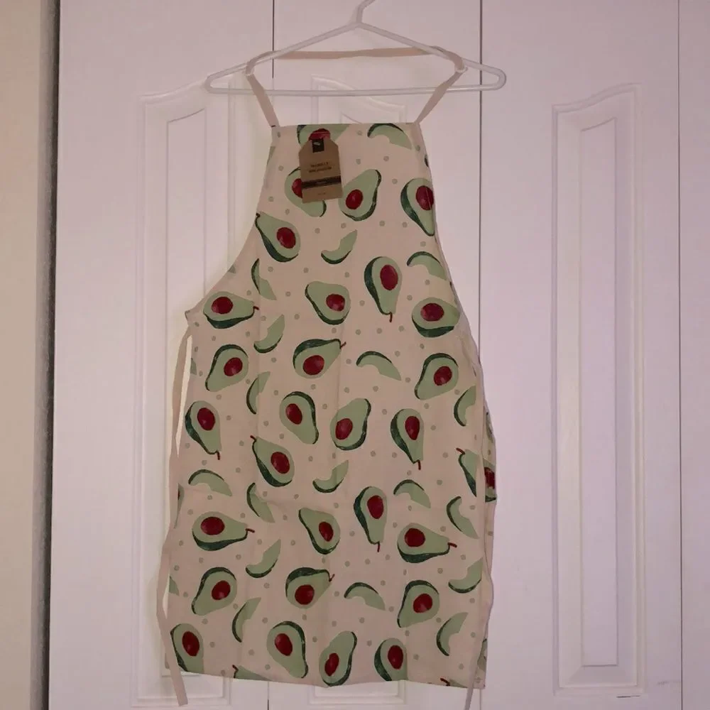 Mabelle Home Collection Avocado Print Cotton Apron